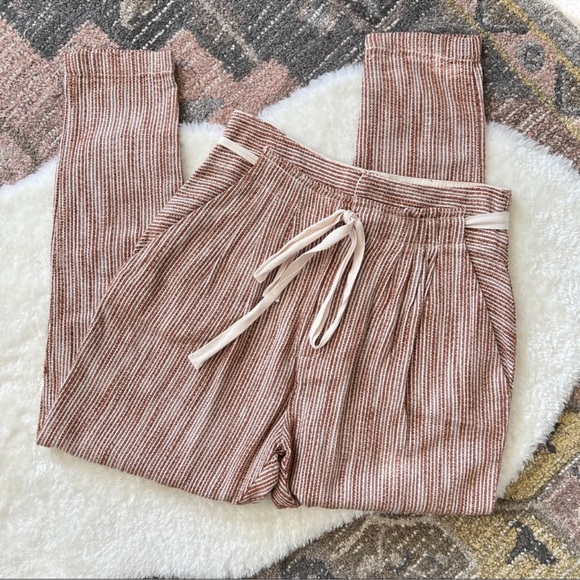 Free People Light As Sunrise Caraway Striped Taper Pant - Picture 3 of 11